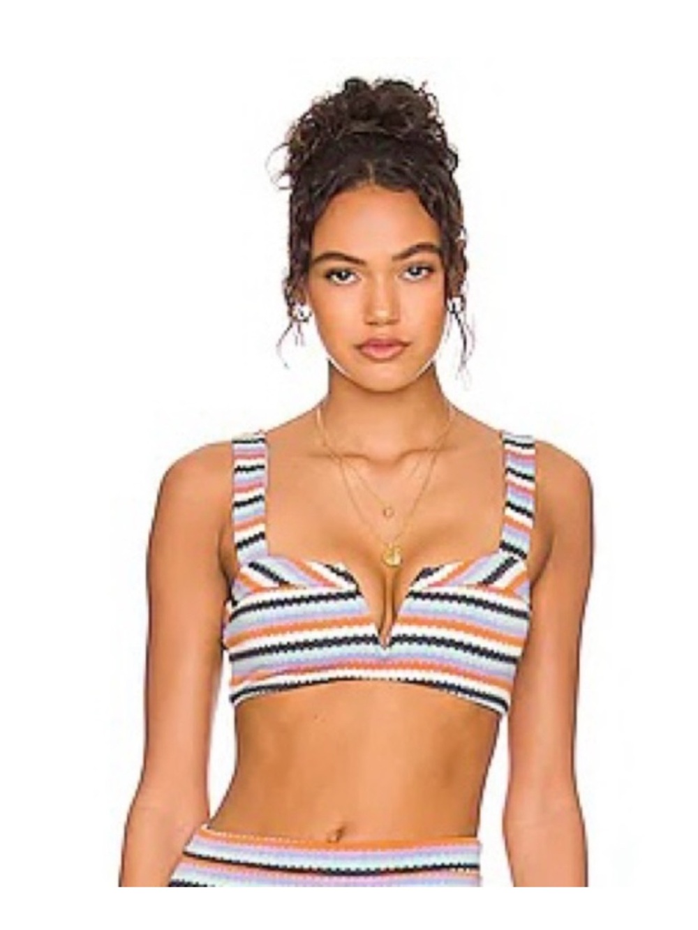 L*SPACE SET Lee Lee Bikini Top & Minnie Mini Cinched Side Tie Skirt Size XS NWOT - Picture 6 of 10